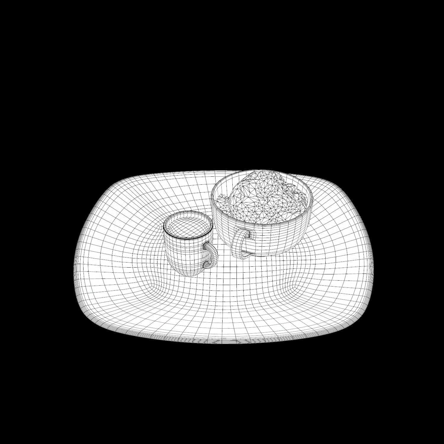 Noccio Affogato Low-poly 3D model_14