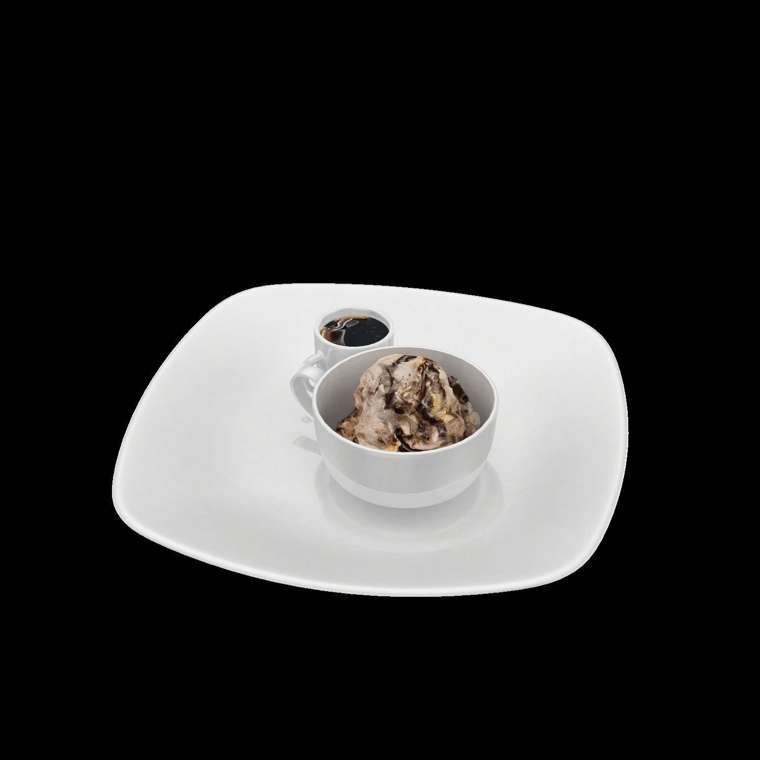 Noccio Affogato Low-poly 3D model_2