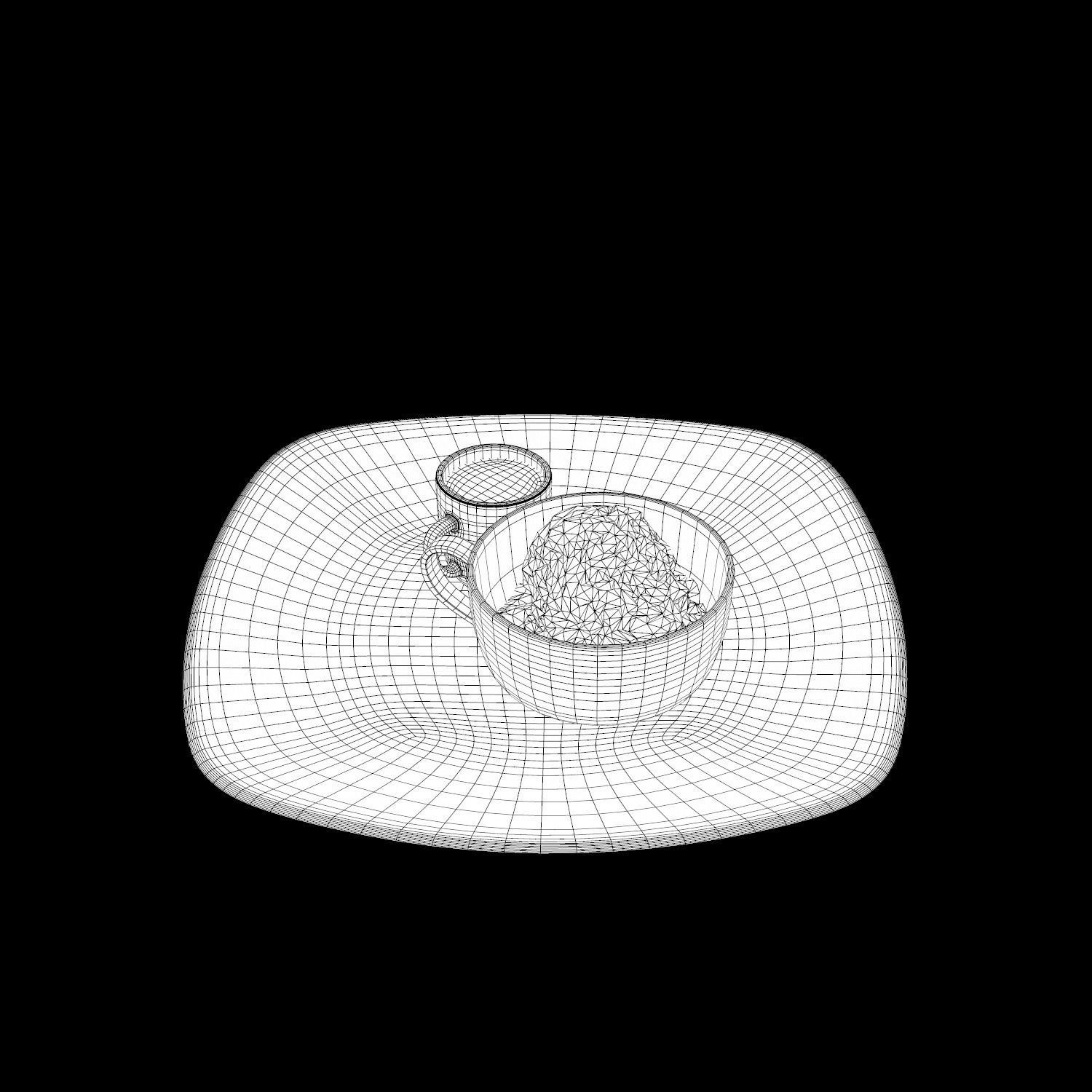 Noccio Affogato Low-poly 3D model_13