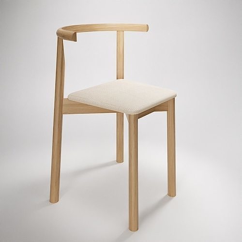 ForestChair wooden chair with seat Free 3D model