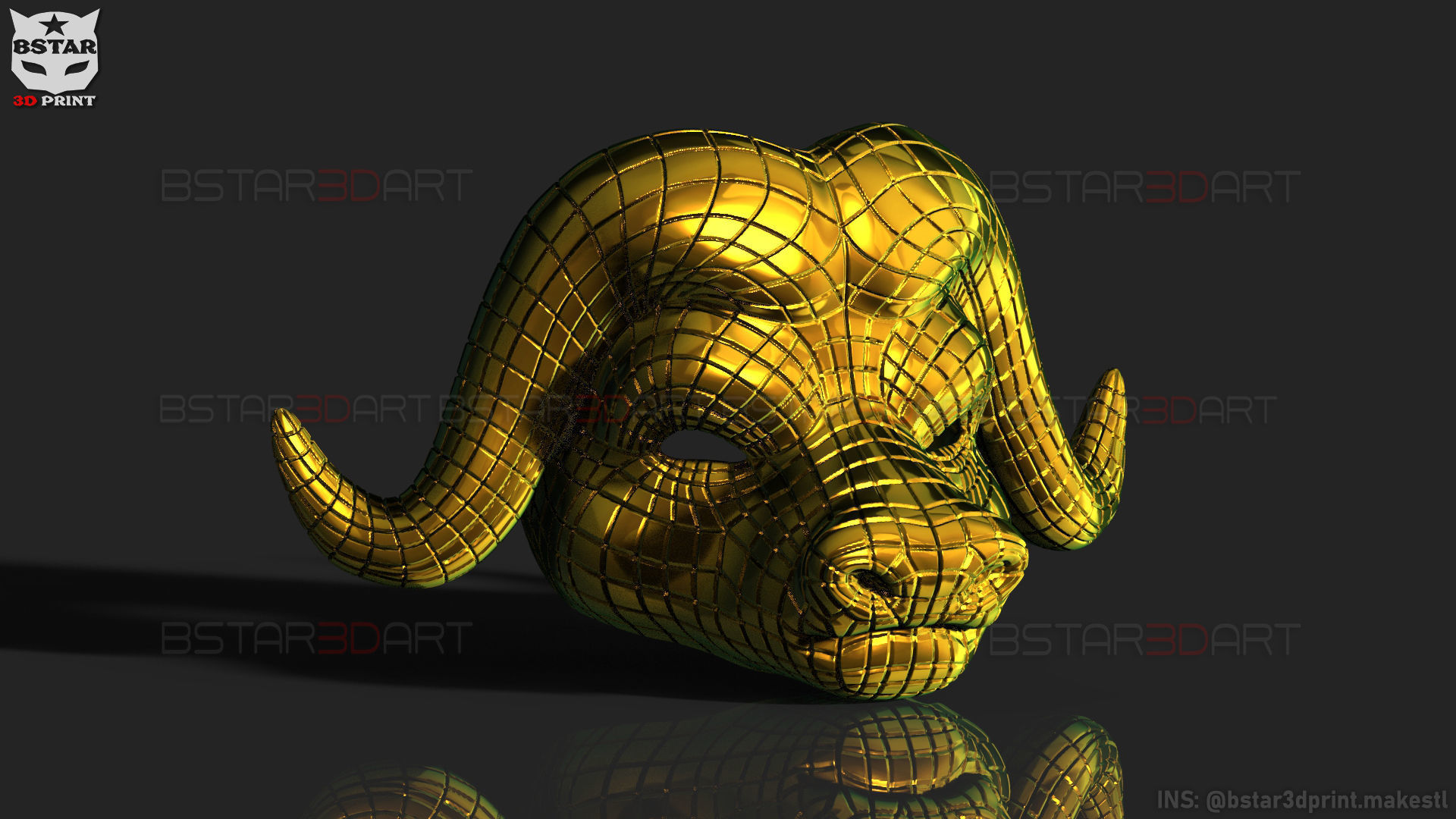 Squid Game Mask - Vip Buffalo Mask Cosplay 3D print model_29