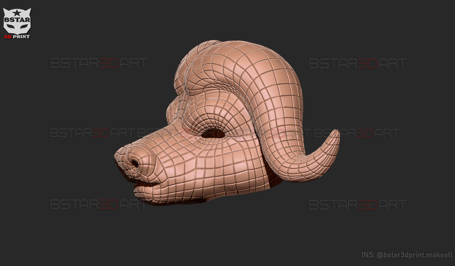 Squid Game Mask - Vip Buffalo Mask Cosplay 3D print model_37