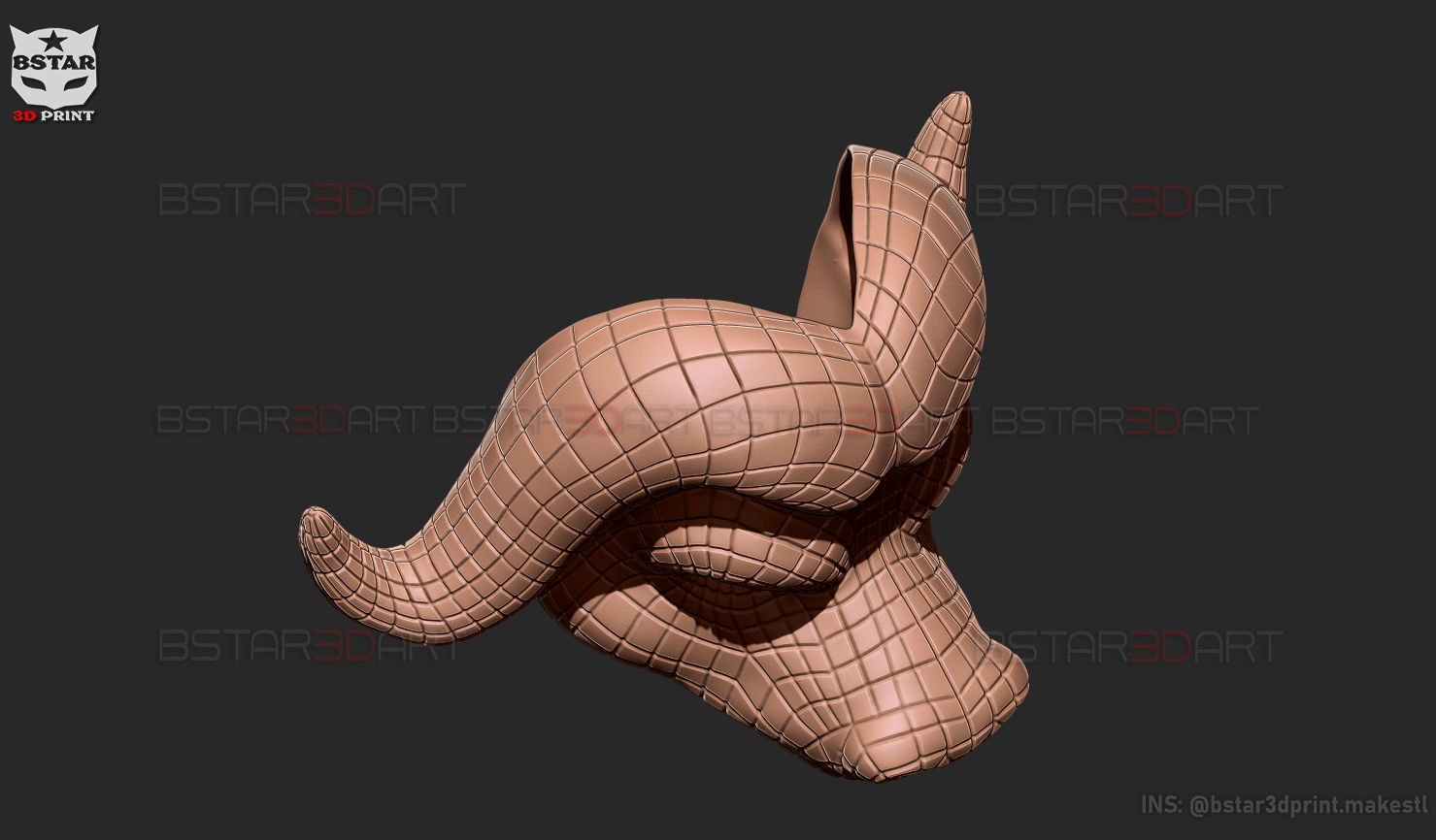 Squid Game Mask - Vip Buffalo Mask Cosplay 3D print model_44