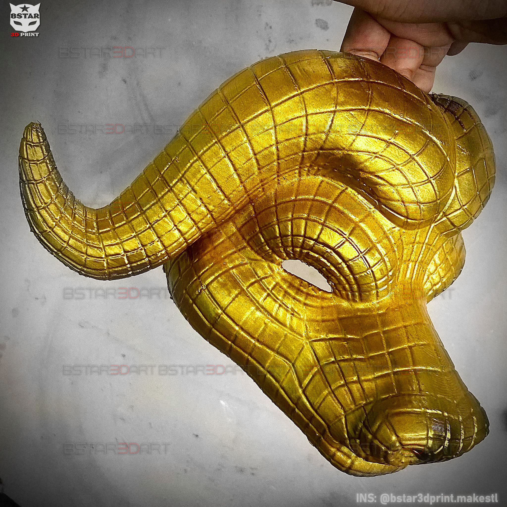 Squid Game Mask - Vip Buffalo Mask Cosplay 3D print model_8