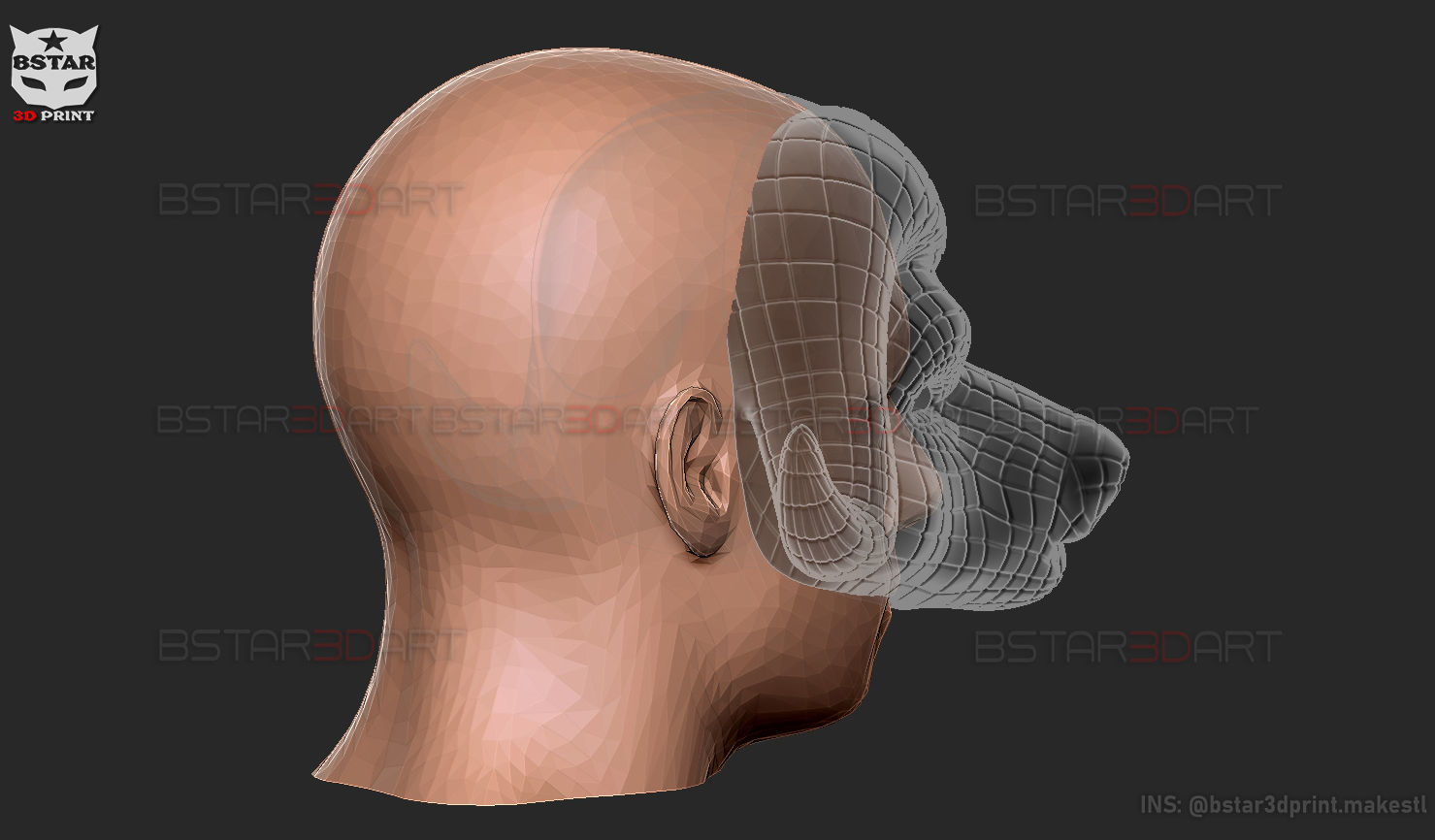 Squid Game Mask - Vip Buffalo Mask Cosplay 3D print model_33