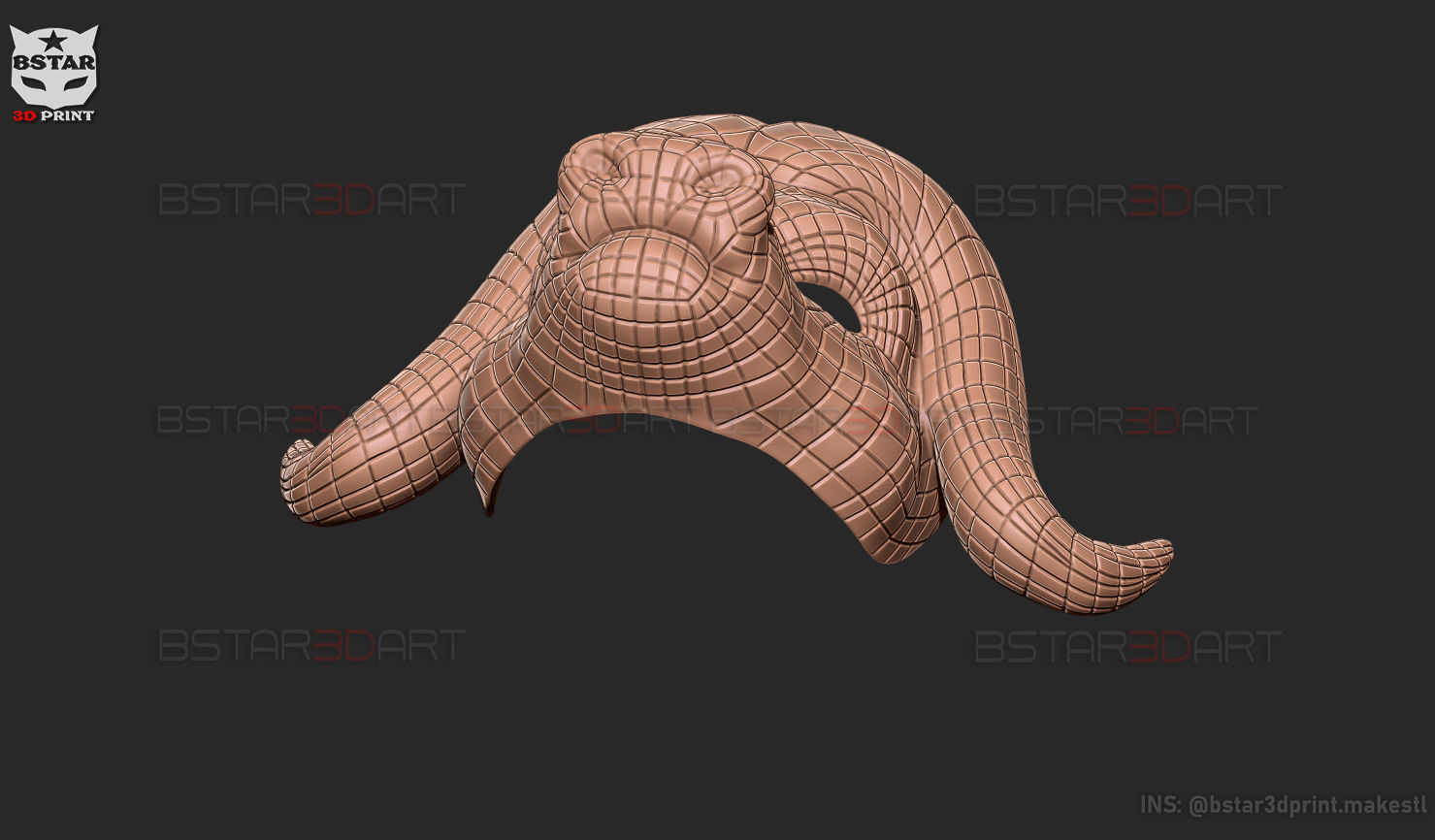 Squid Game Mask - Vip Buffalo Mask Cosplay 3D print model_43