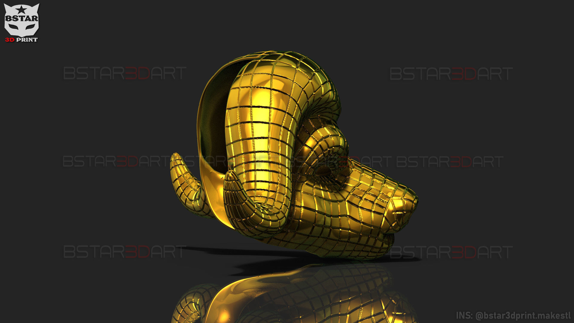 Squid Game Mask - Vip Buffalo Mask Cosplay 3D print model_28