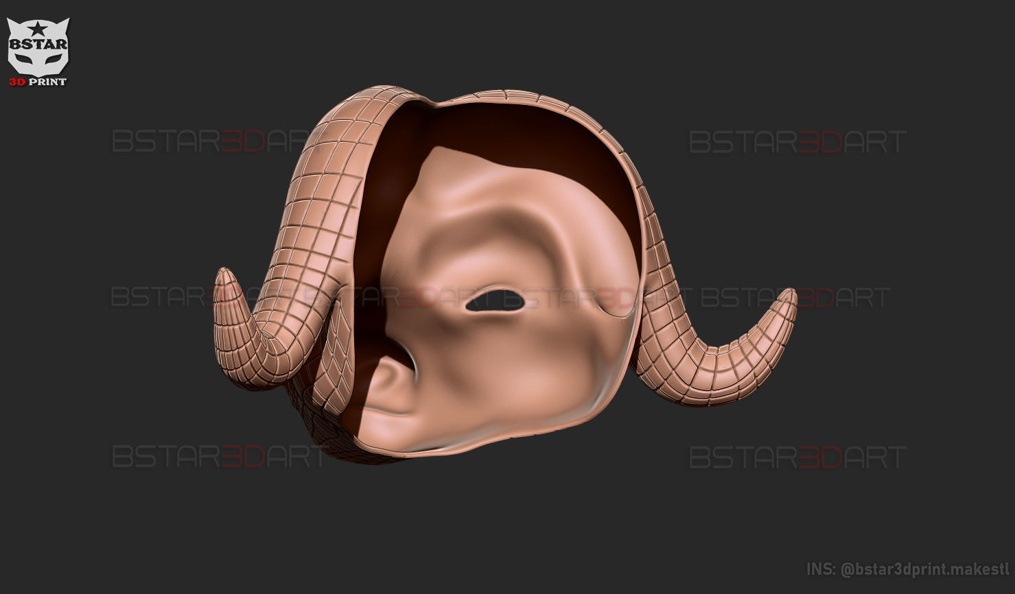 Squid Game Mask - Vip Buffalo Mask Cosplay 3D print model_39