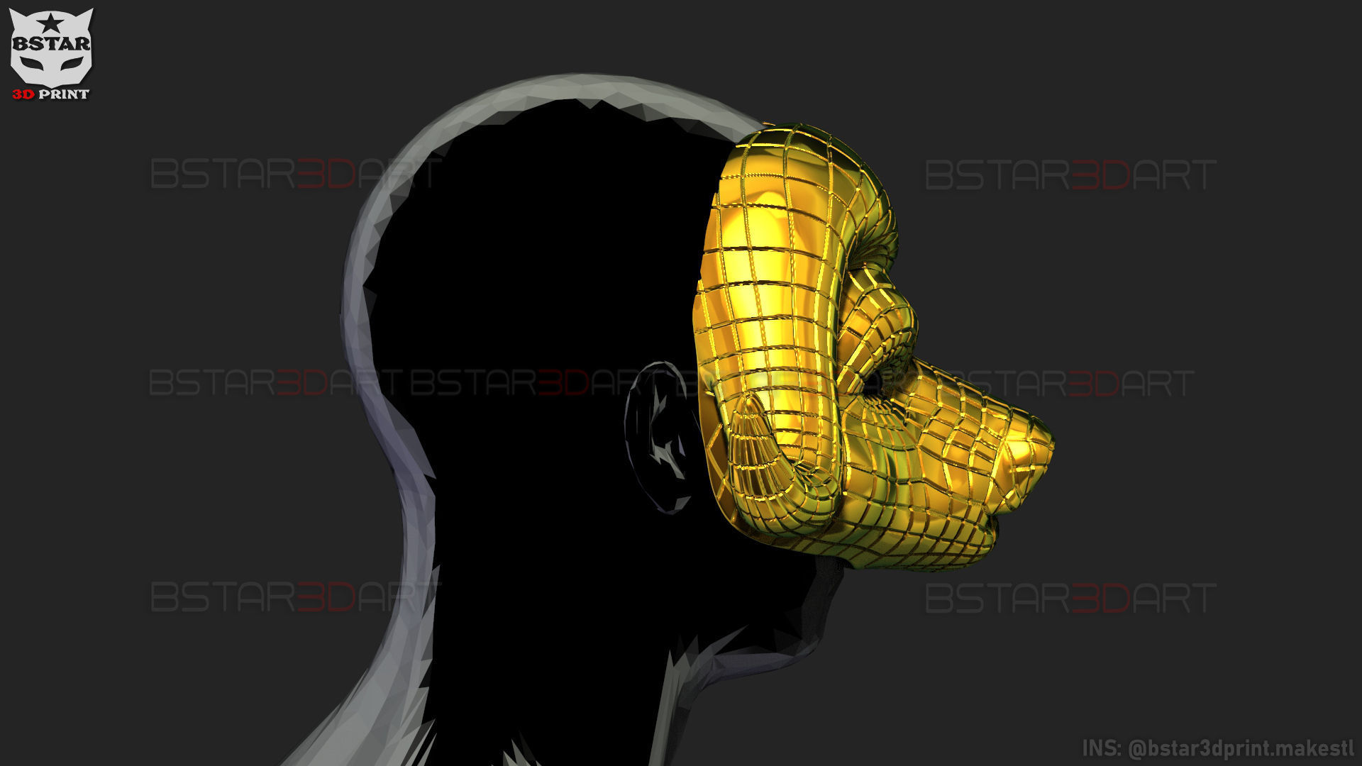 Squid Game Mask - Vip Buffalo Mask Cosplay 3D print model_20