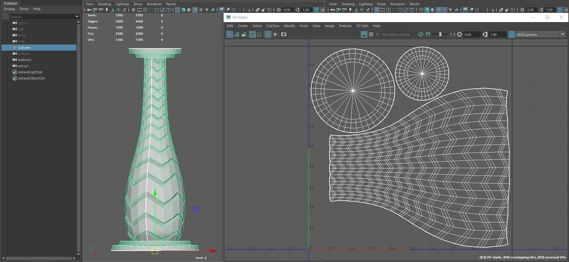 Fantasy Marble Pillar Low-poly 3D model_8