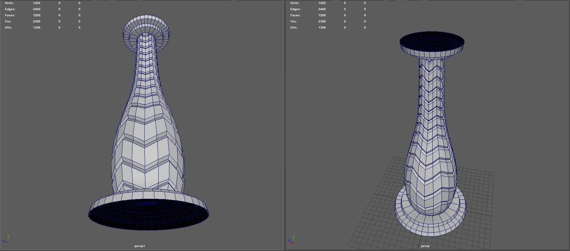 Fantasy Marble Pillar Low-poly 3D model_7