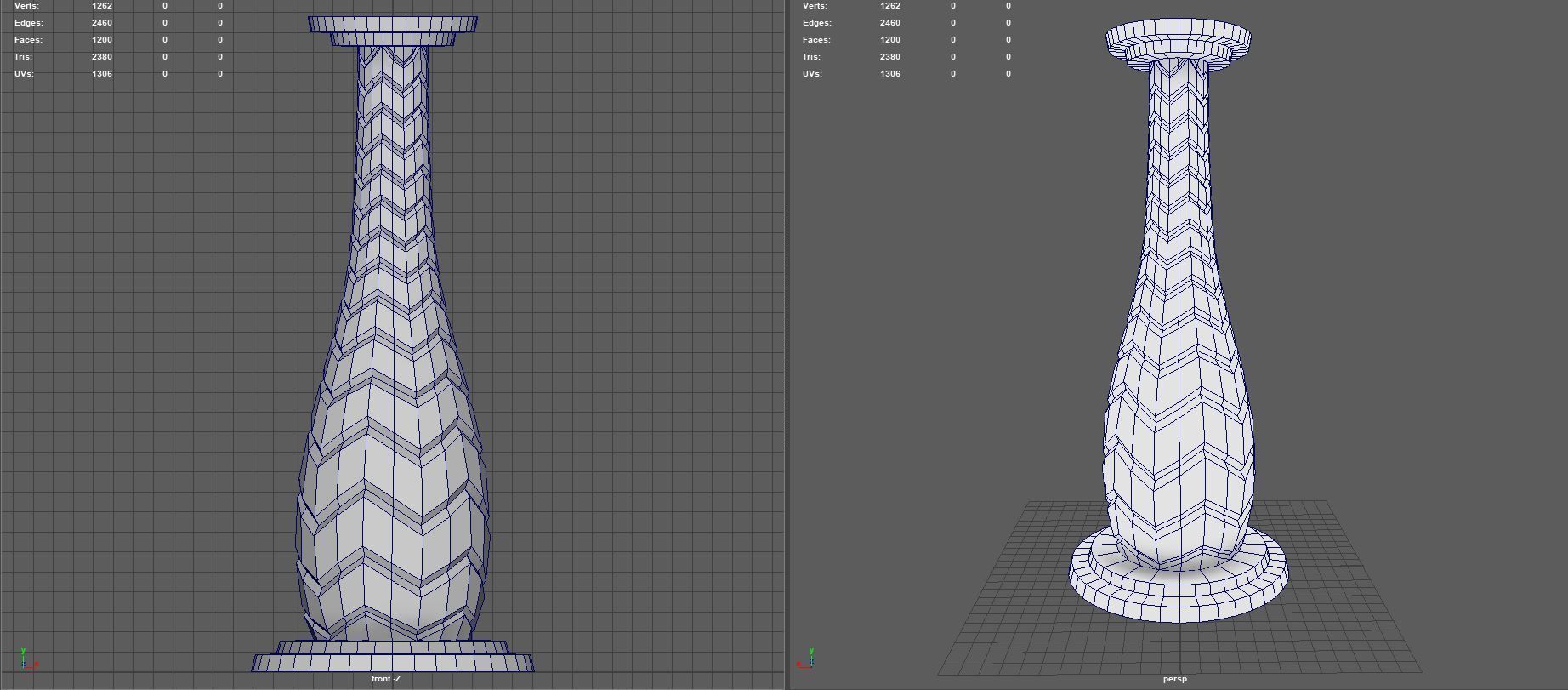 Fantasy Marble Pillar Low-poly 3D model_6