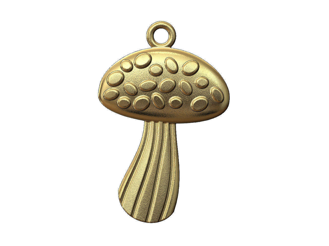 Mushroom shaped pendant  3D print model_1