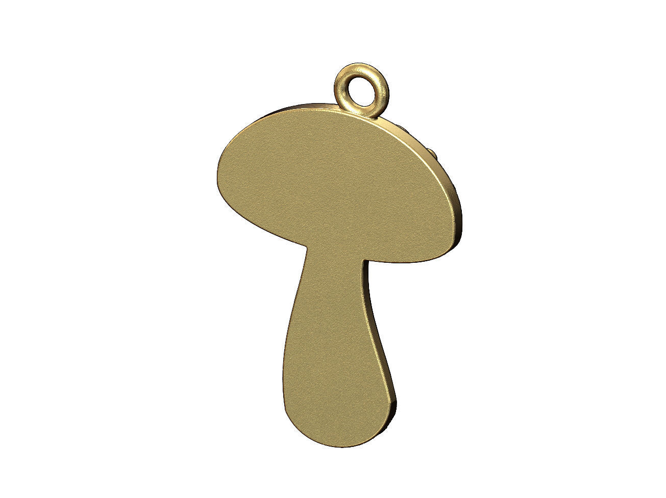 Mushroom shaped pendant  3D print model_3