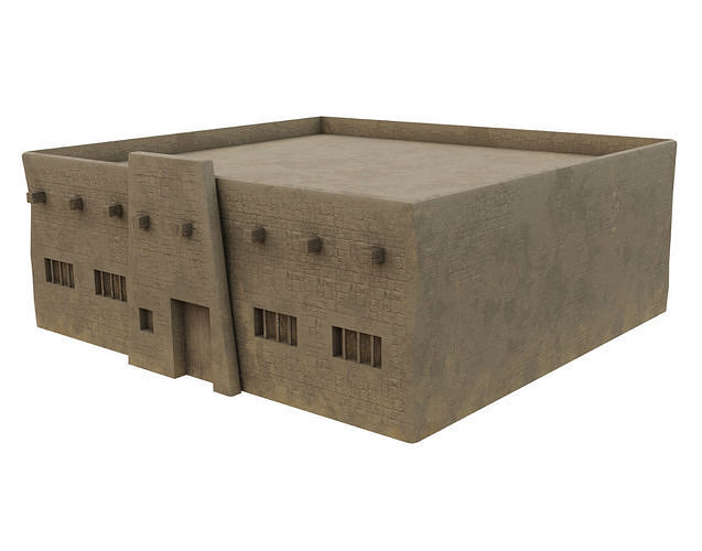 Egyptian House Low-poly 3D model