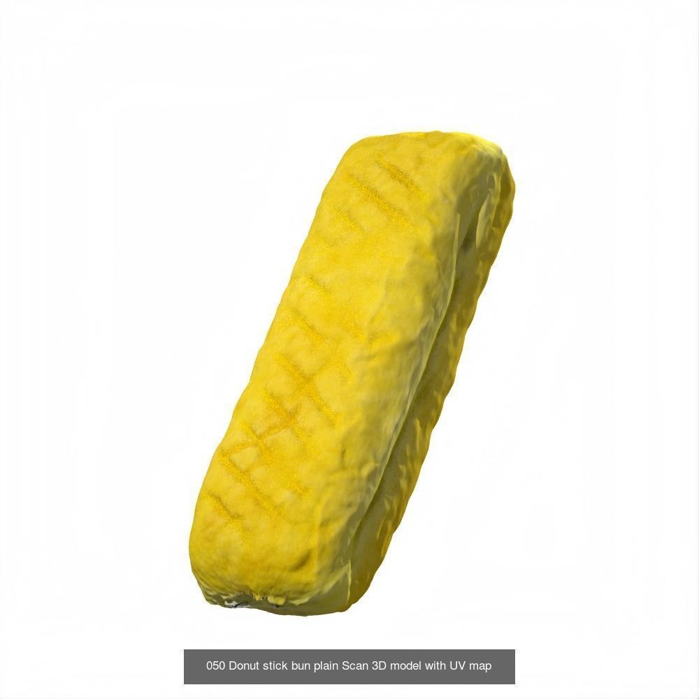 Plain donut 3D scan with UV Unwrap and editable image map 3D Model Collection_11