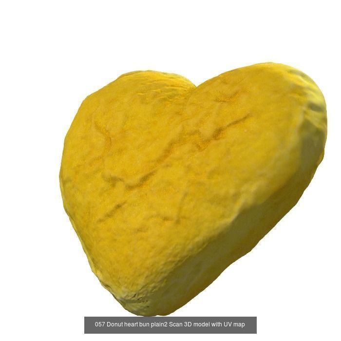 Plain donut 3D scan with UV Unwrap and editable image map 3D Model Collection_14