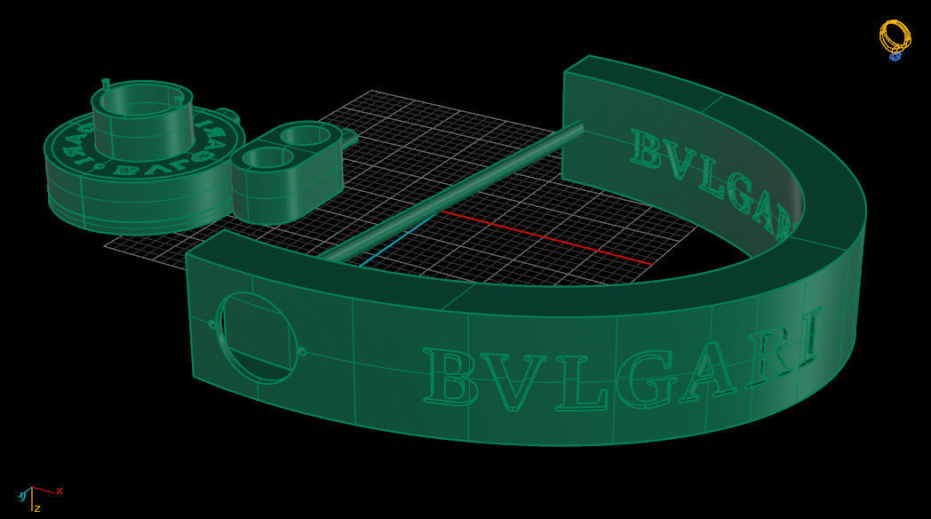 Bvl men bracelet 1 3D print model_7