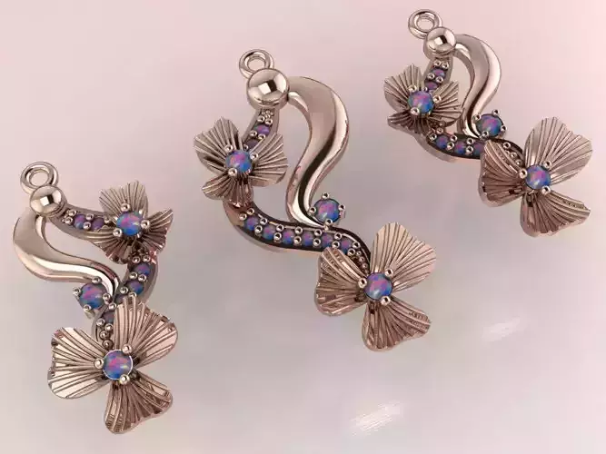 Clover flower pendant 