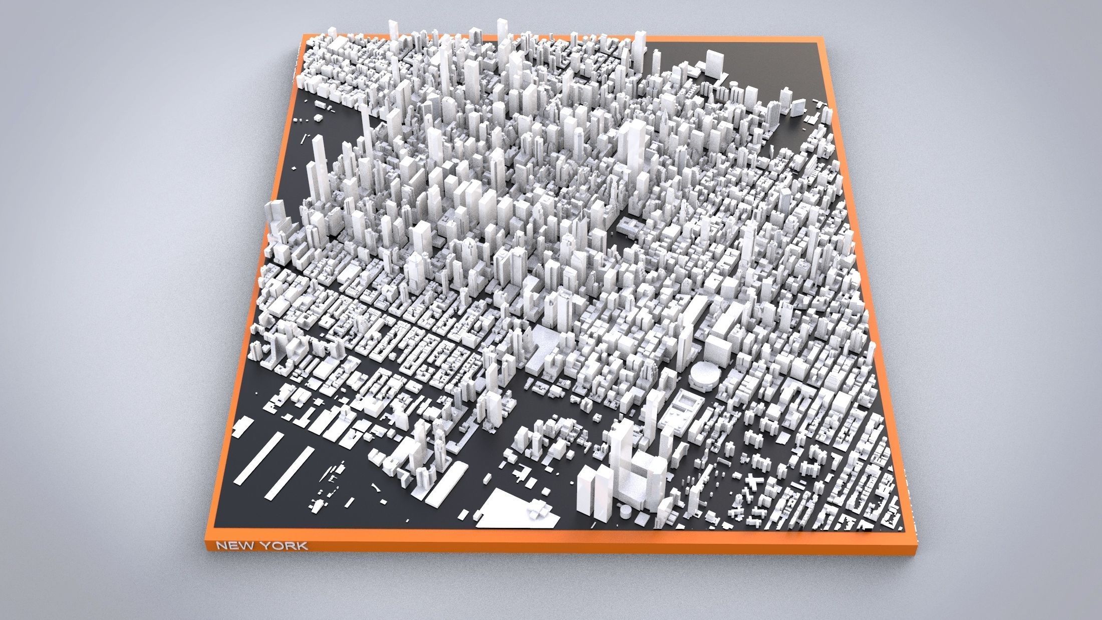 Cityscape New York USA 3D model_2