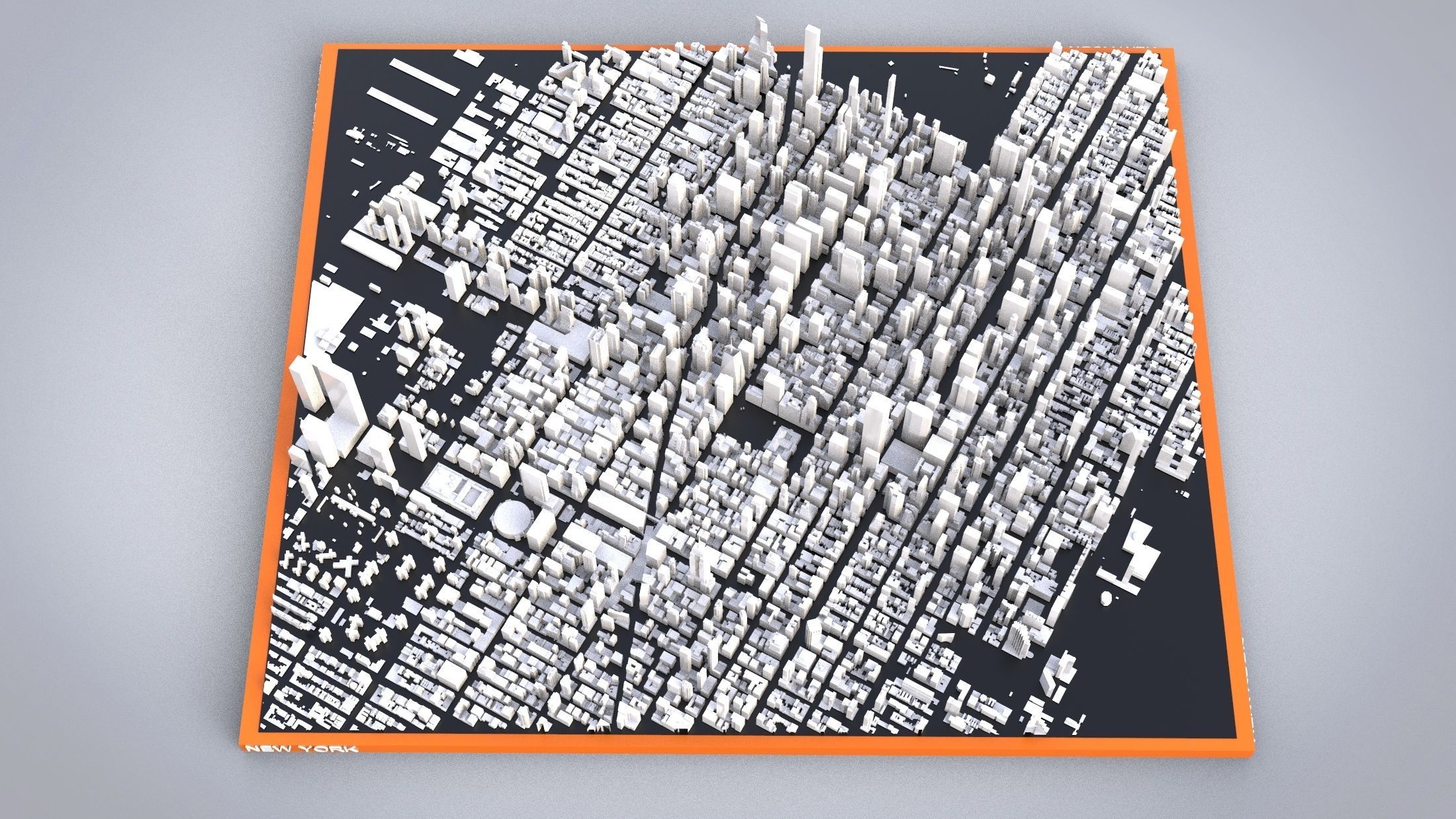 Cityscape New York USA 3D model_4