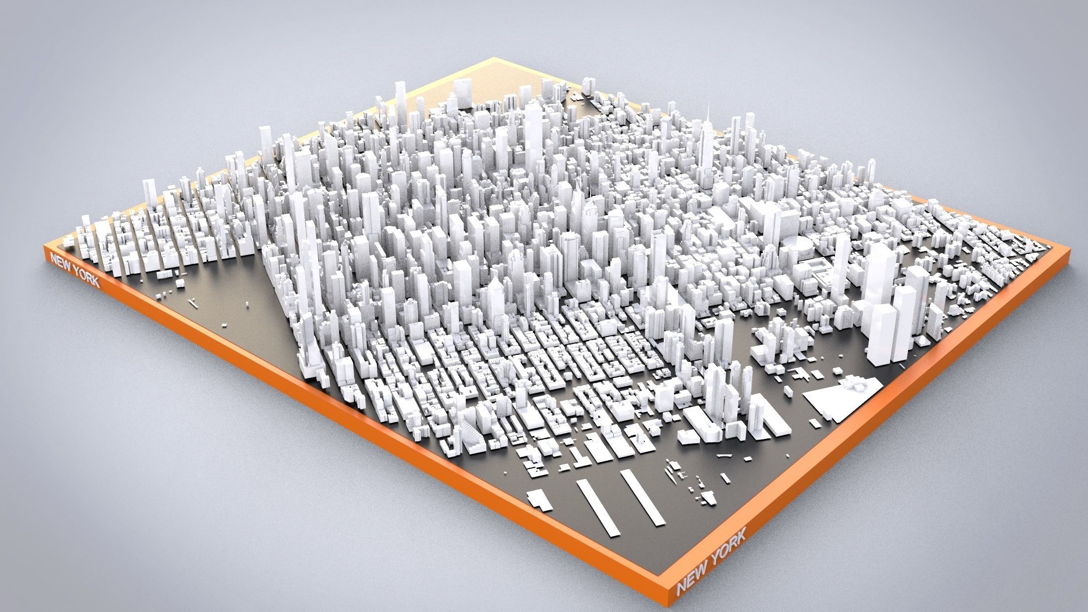 Cityscape New York USA 3D model_3