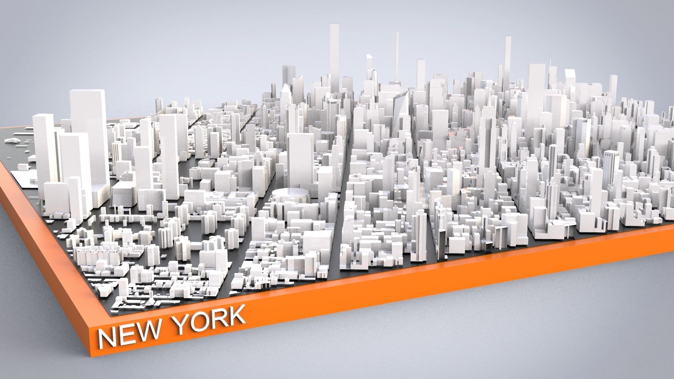 Cityscape New York USA 3D model_6