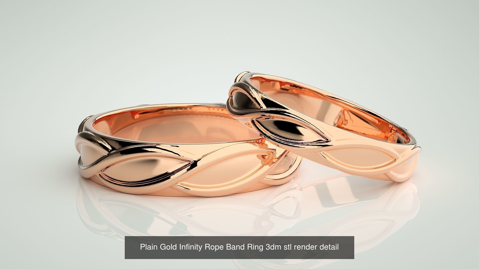 300 Couple Band Ring 3dm stl render detail Part-2  3D Model Collection_117