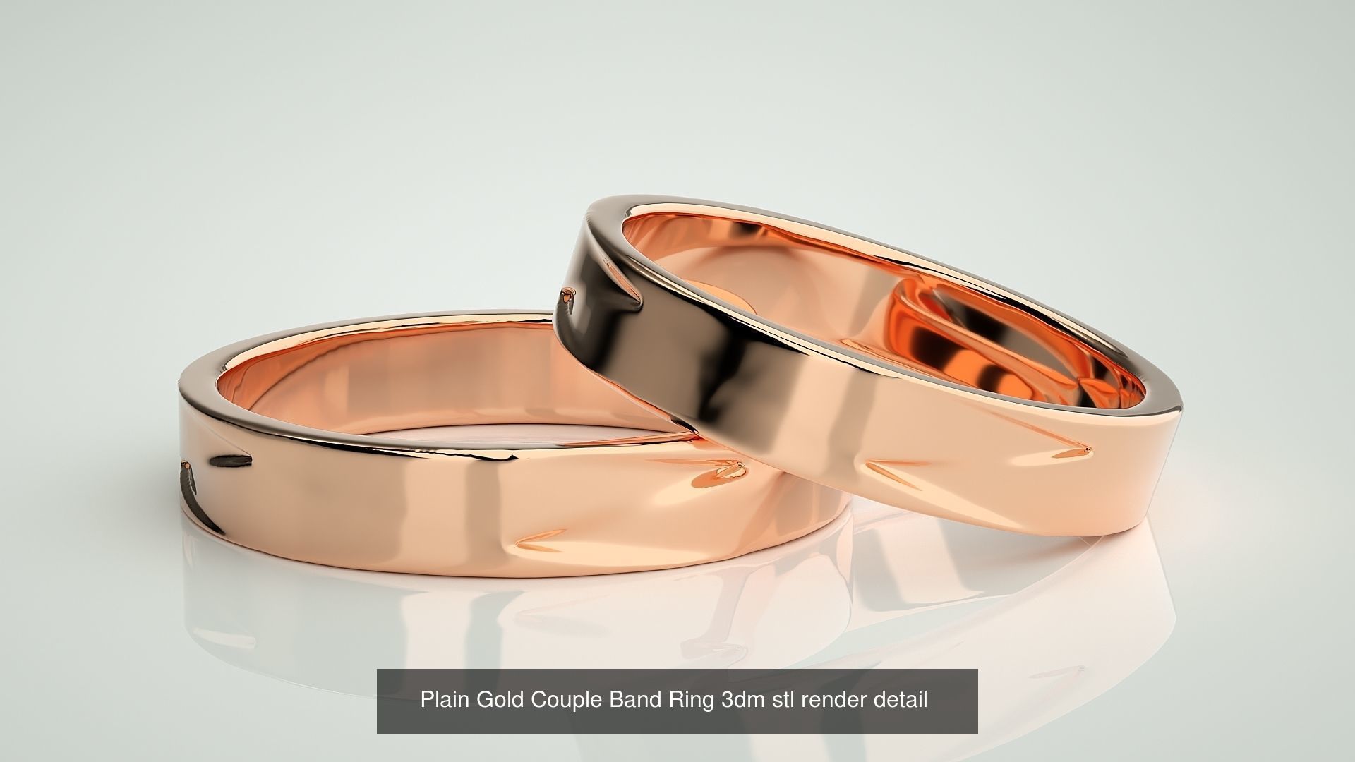 300 Couple Band Ring 3dm stl render detail Part-2  3D Model Collection_116