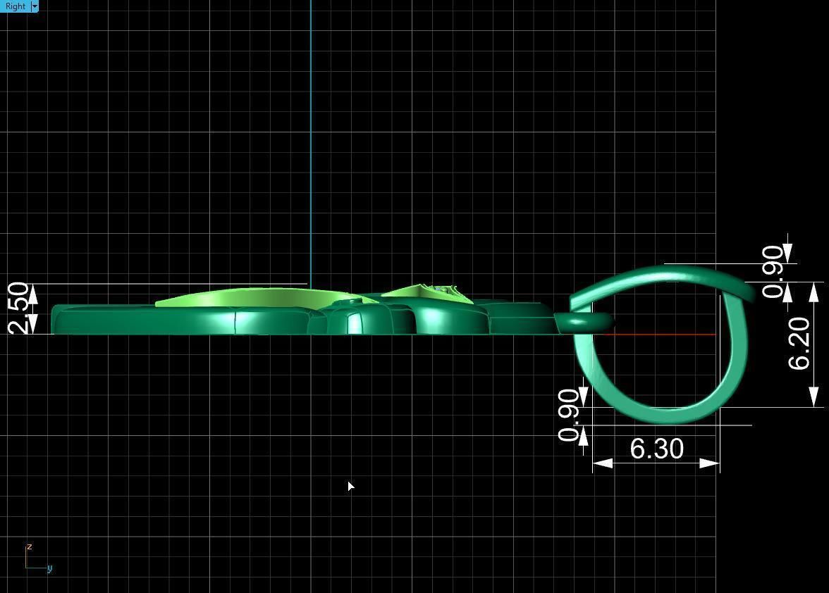 Pendant Mother with child 3D print model_16