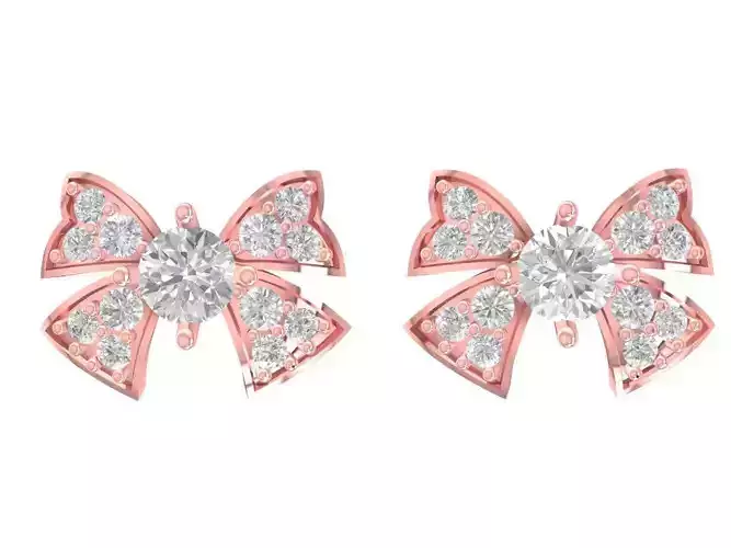 Elegant Bow Stud Earrings for Women  2808
