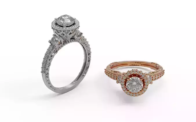 Solitaire Ring 3D print model Solitaire Ring 3D print model