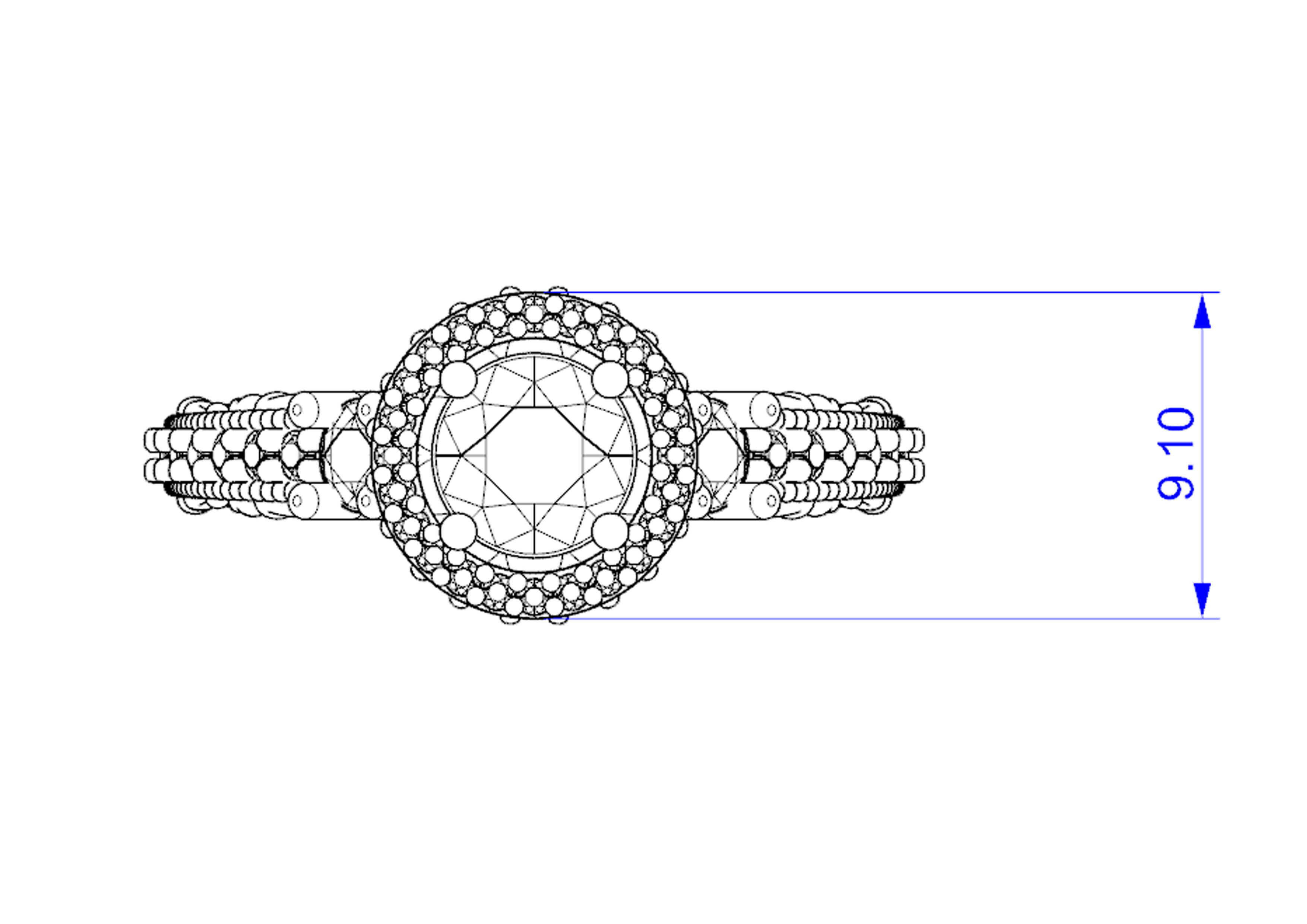 Solitaire Ring 3D print model_12