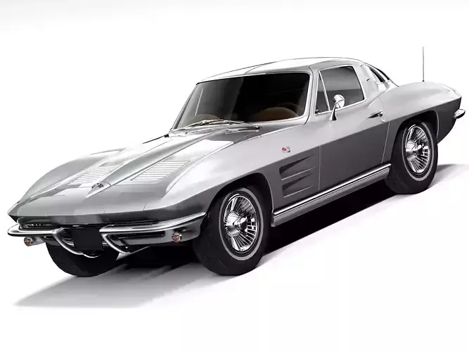 Chevrolet Corvette C2 1963 LowPoly