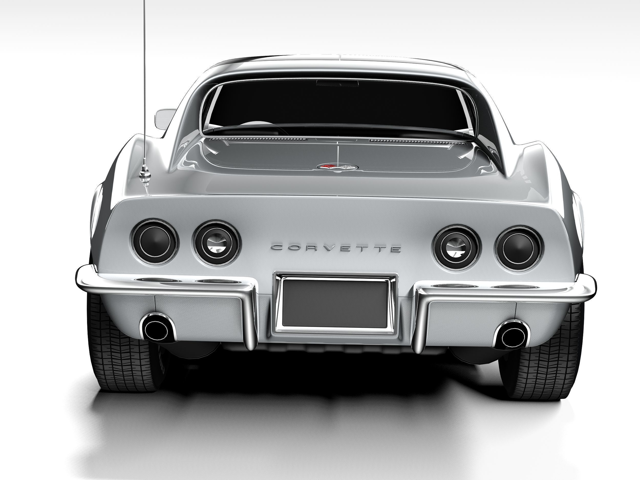 Chevrolet Corvette C3 1969 3D model_8
