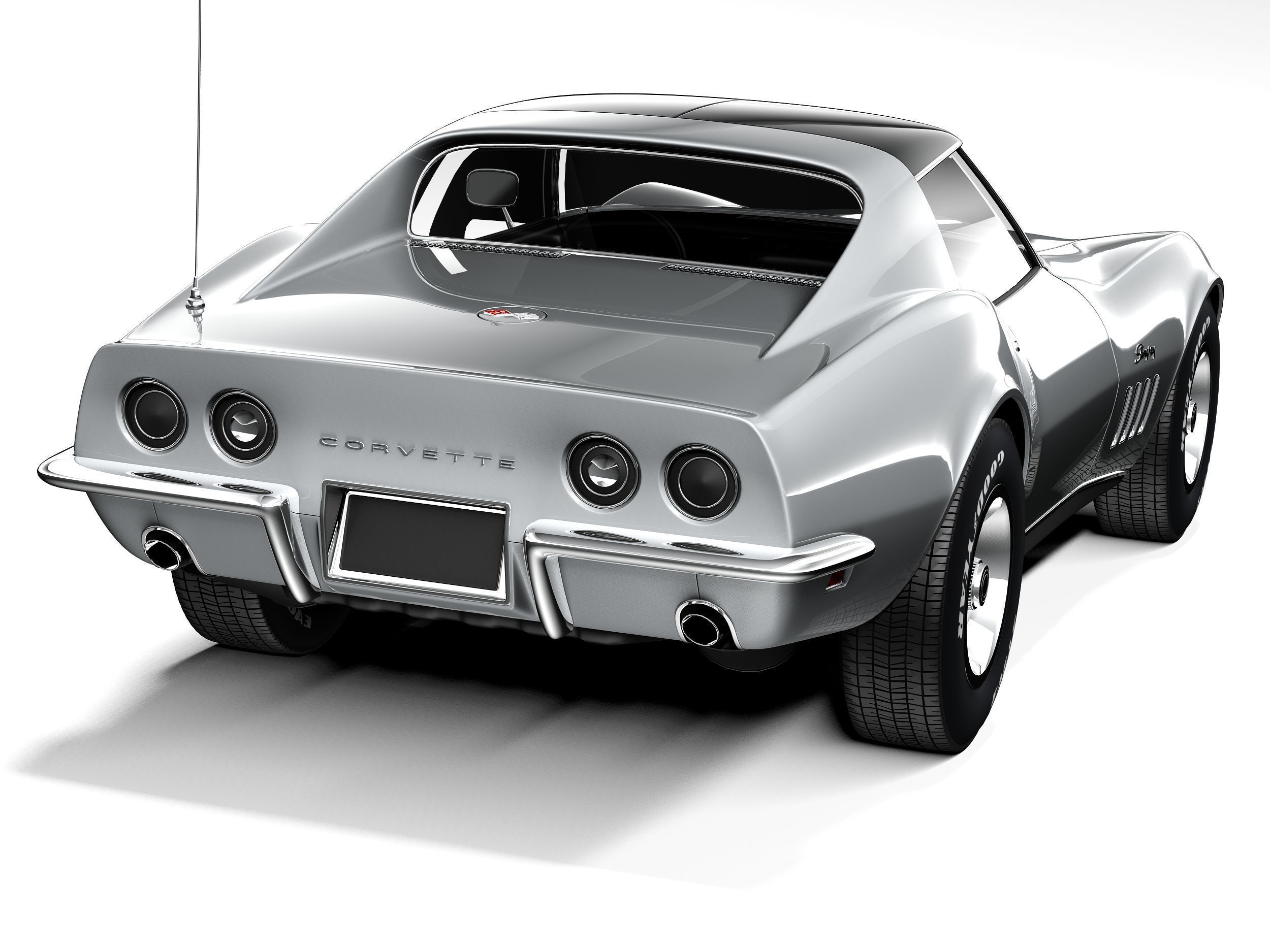 Chevrolet Corvette C3 1969 3D model_5