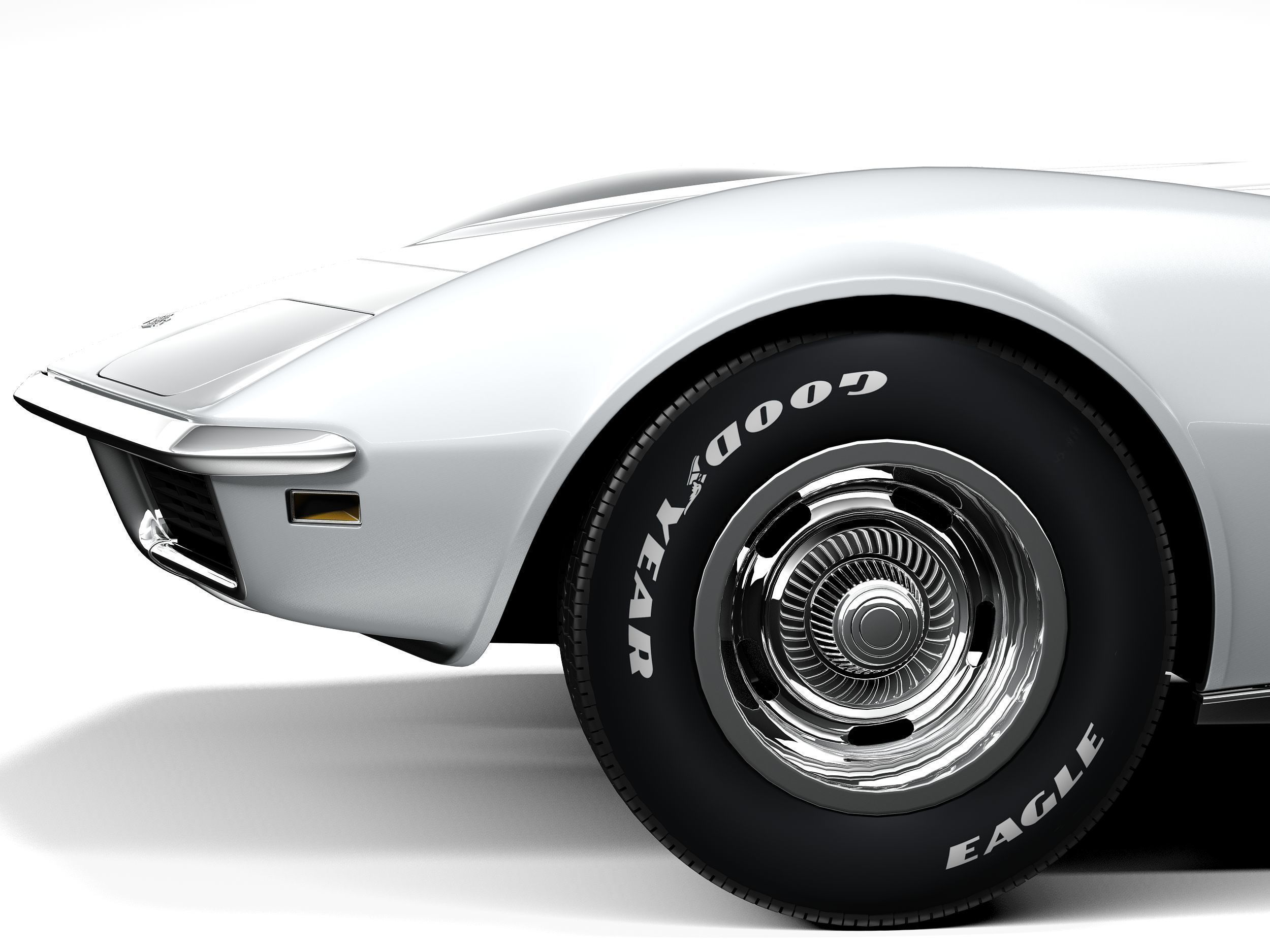 Chevrolet Corvette C3 1969 3D model_10