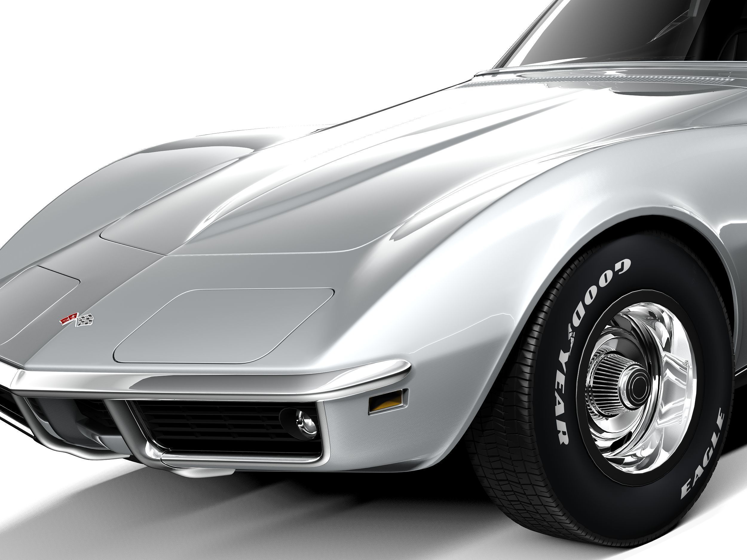 Chevrolet Corvette C3 1969 3D model_2