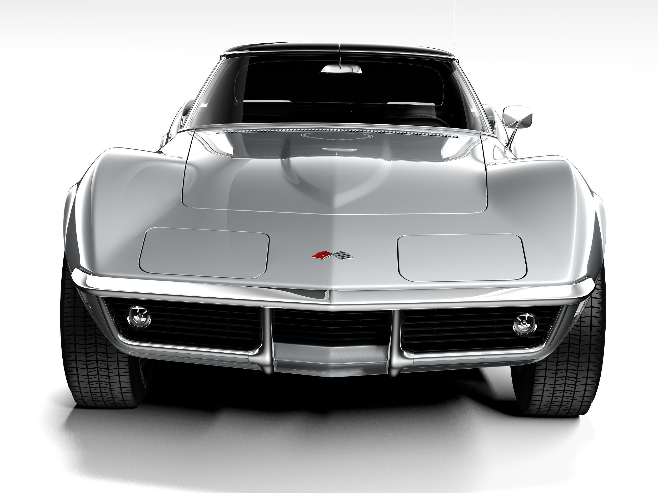 Chevrolet Corvette C3 1969 3D model_9