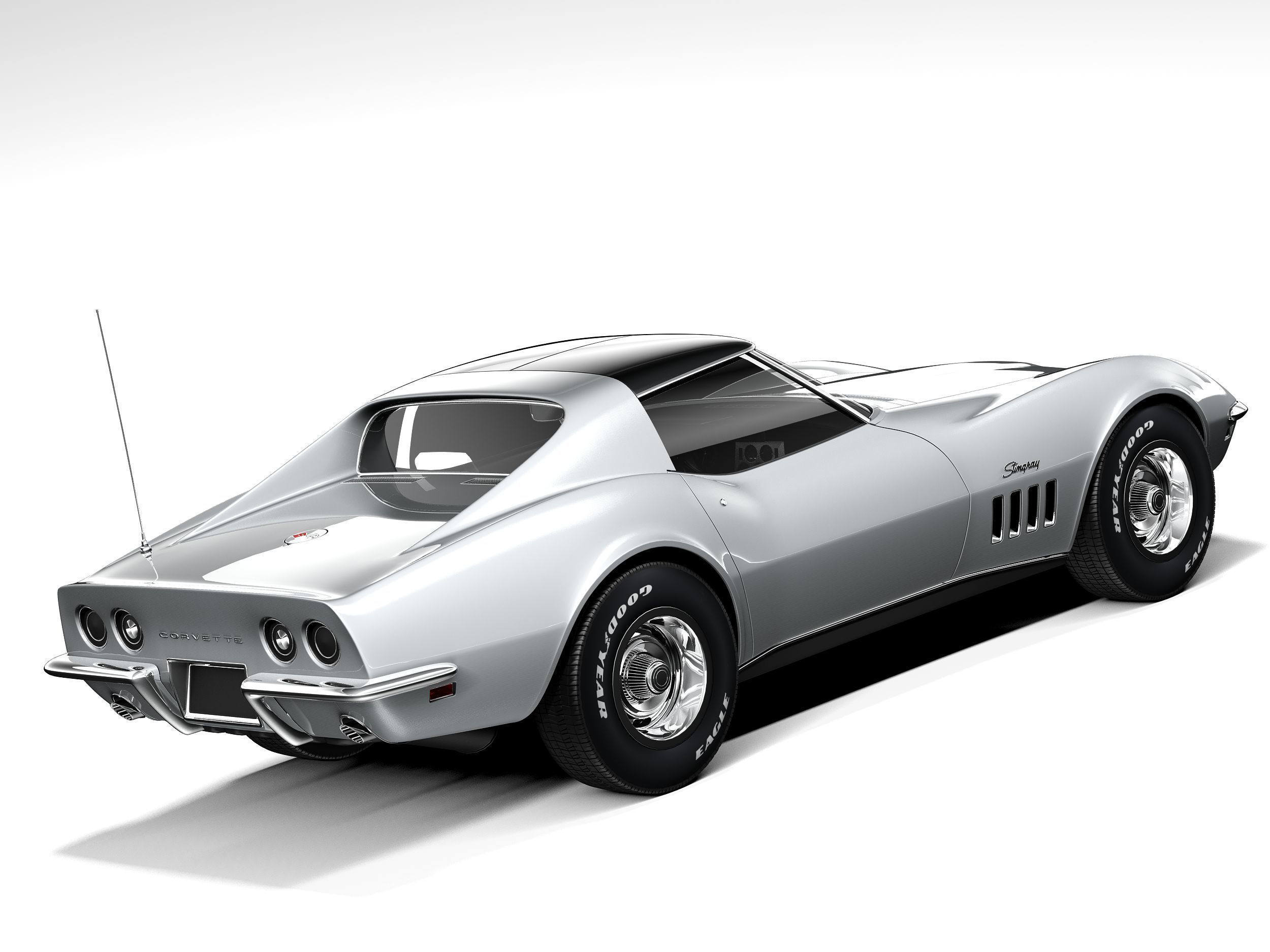 Chevrolet Corvette C3 1969 3D model_4