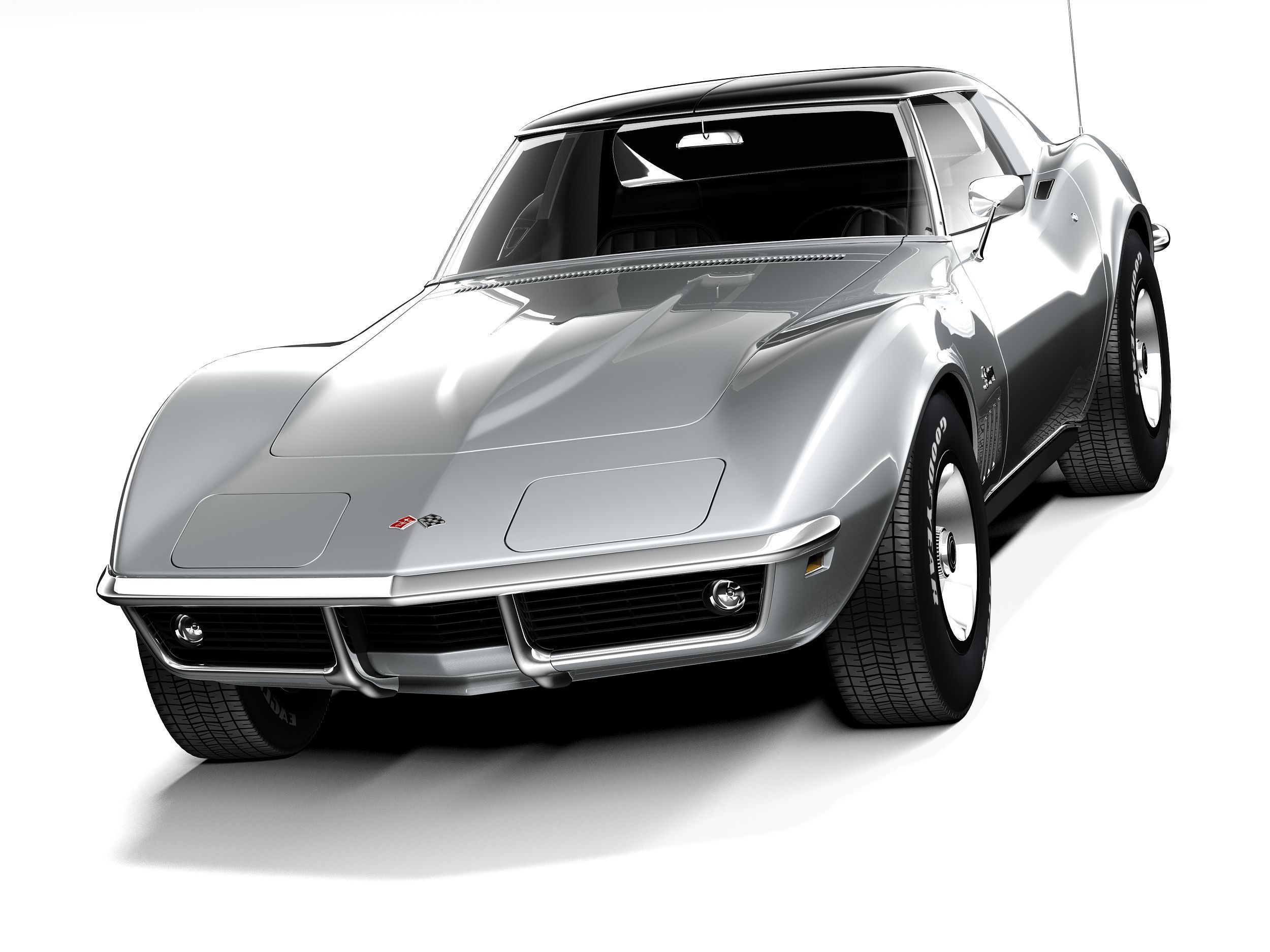 Chevrolet Corvette C3 1969 3D model_1