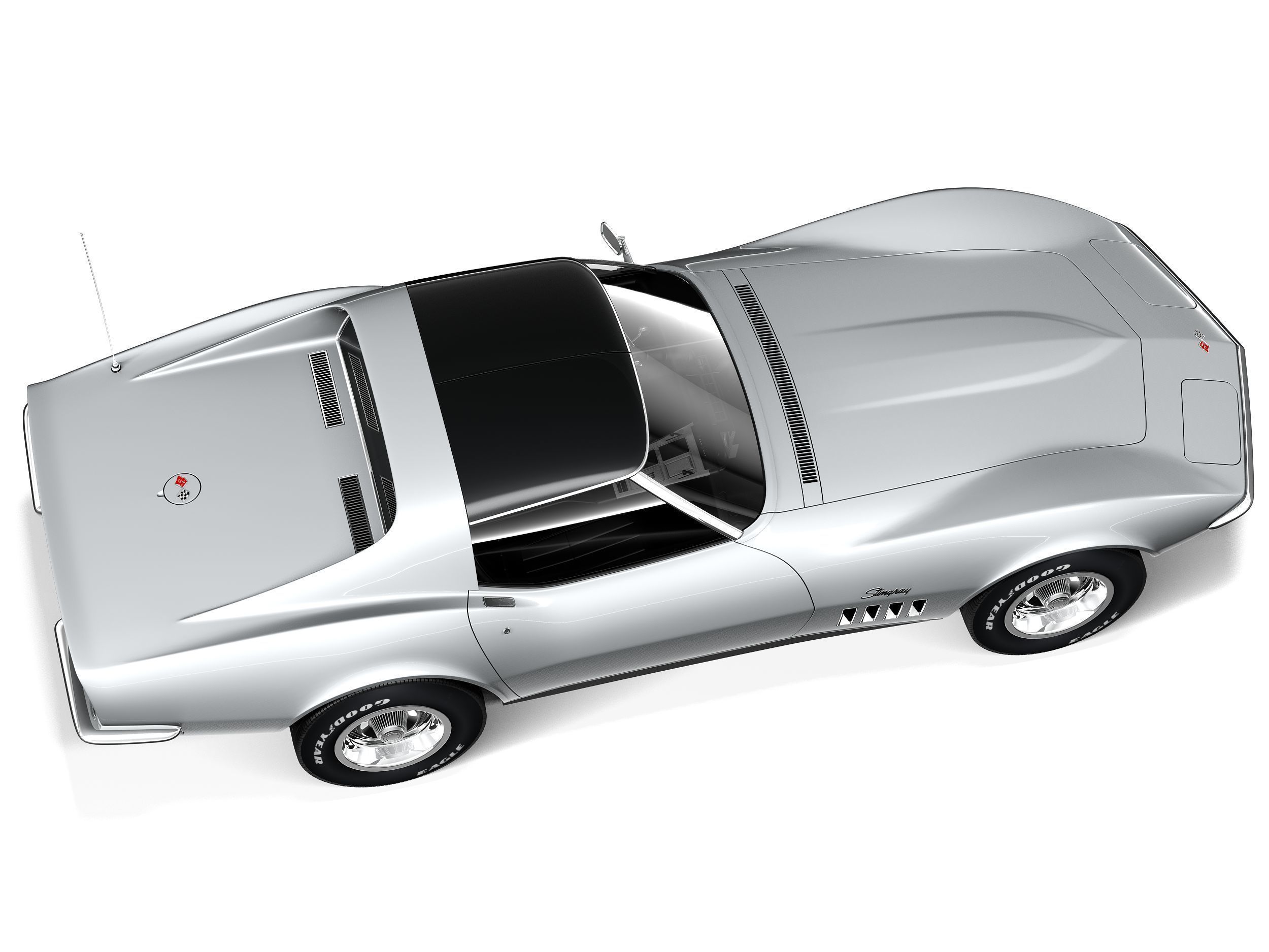 Chevrolet Corvette C3 1969 3D model_7