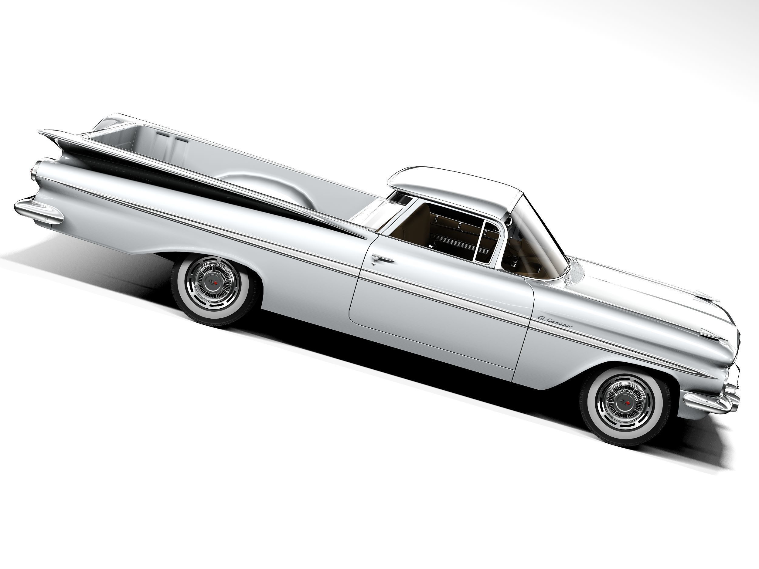 Chevrolet El Camino 1959 3D model_6