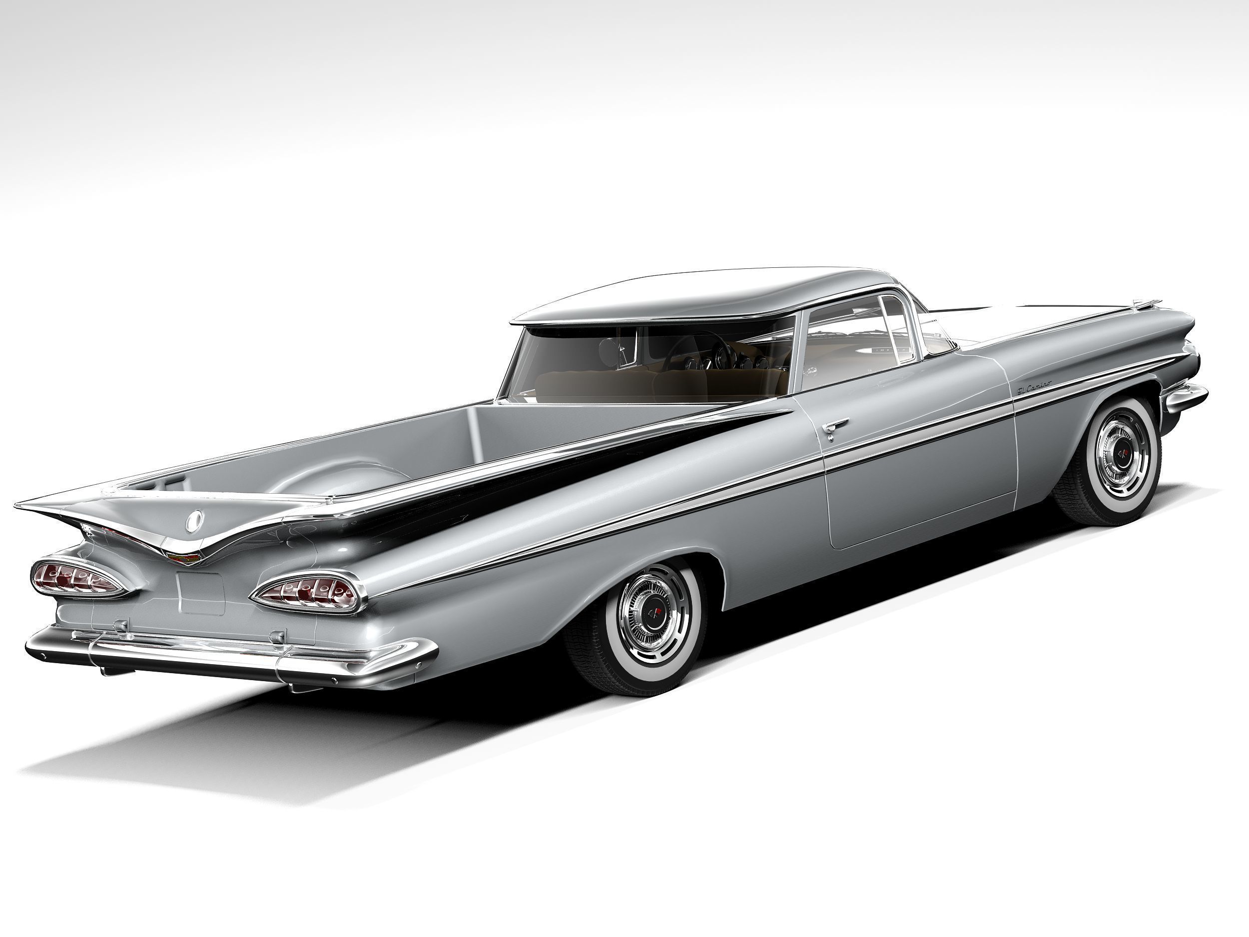 Chevrolet El Camino 1959 3D model_4
