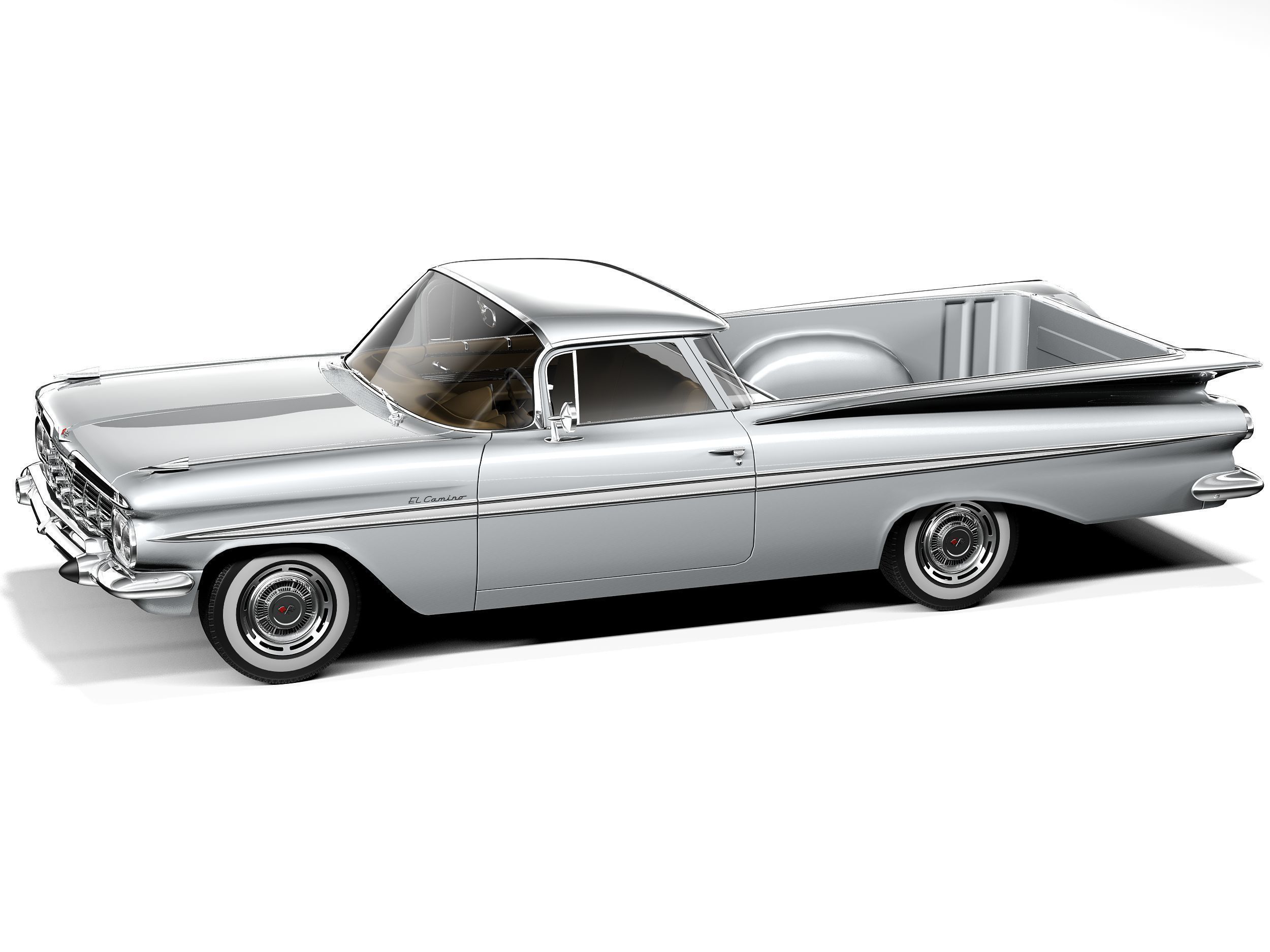 Chevrolet El Camino 1959 3D model_11