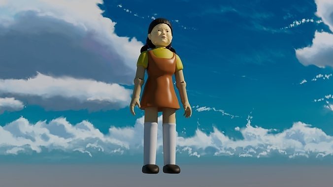 Squid Game doll Free 3D model