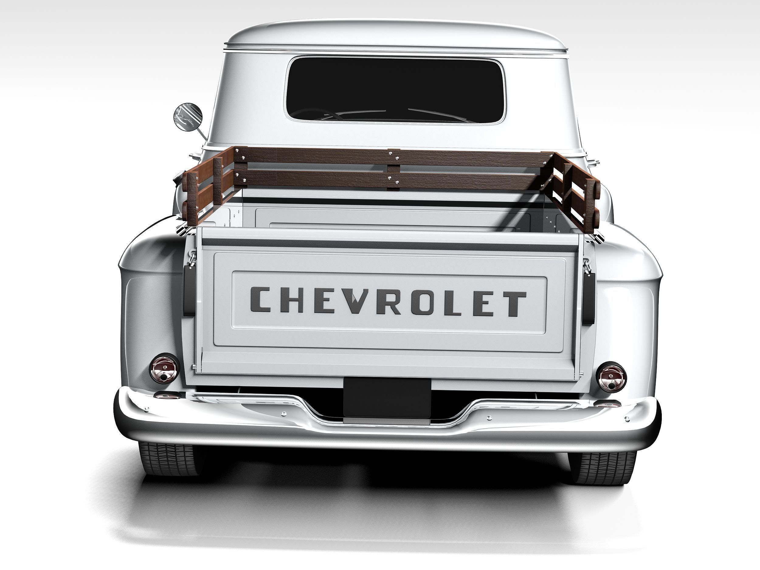 Chevrolet pickup 1957 3D model_8