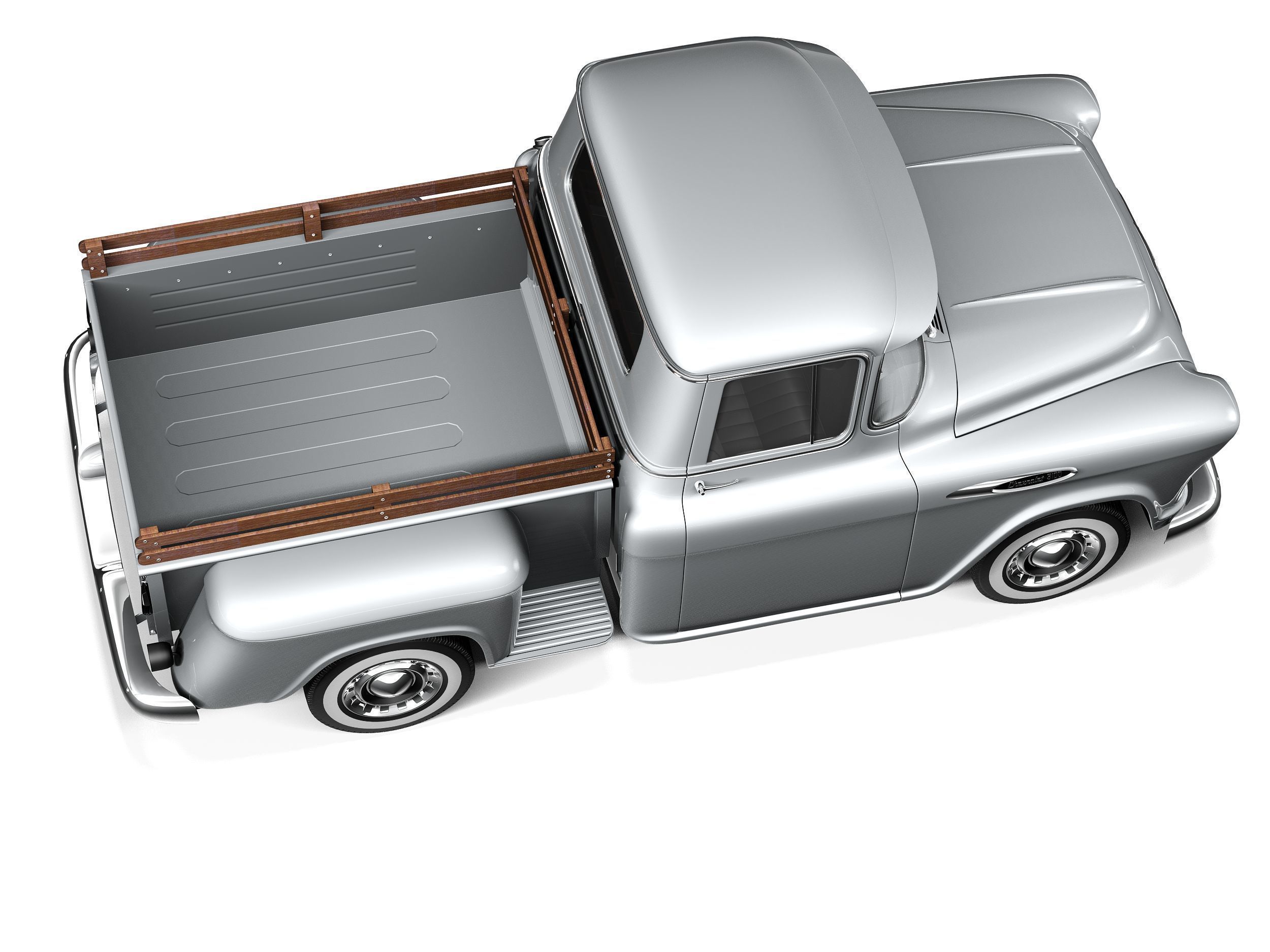 Chevrolet pickup 1957 3D model_7
