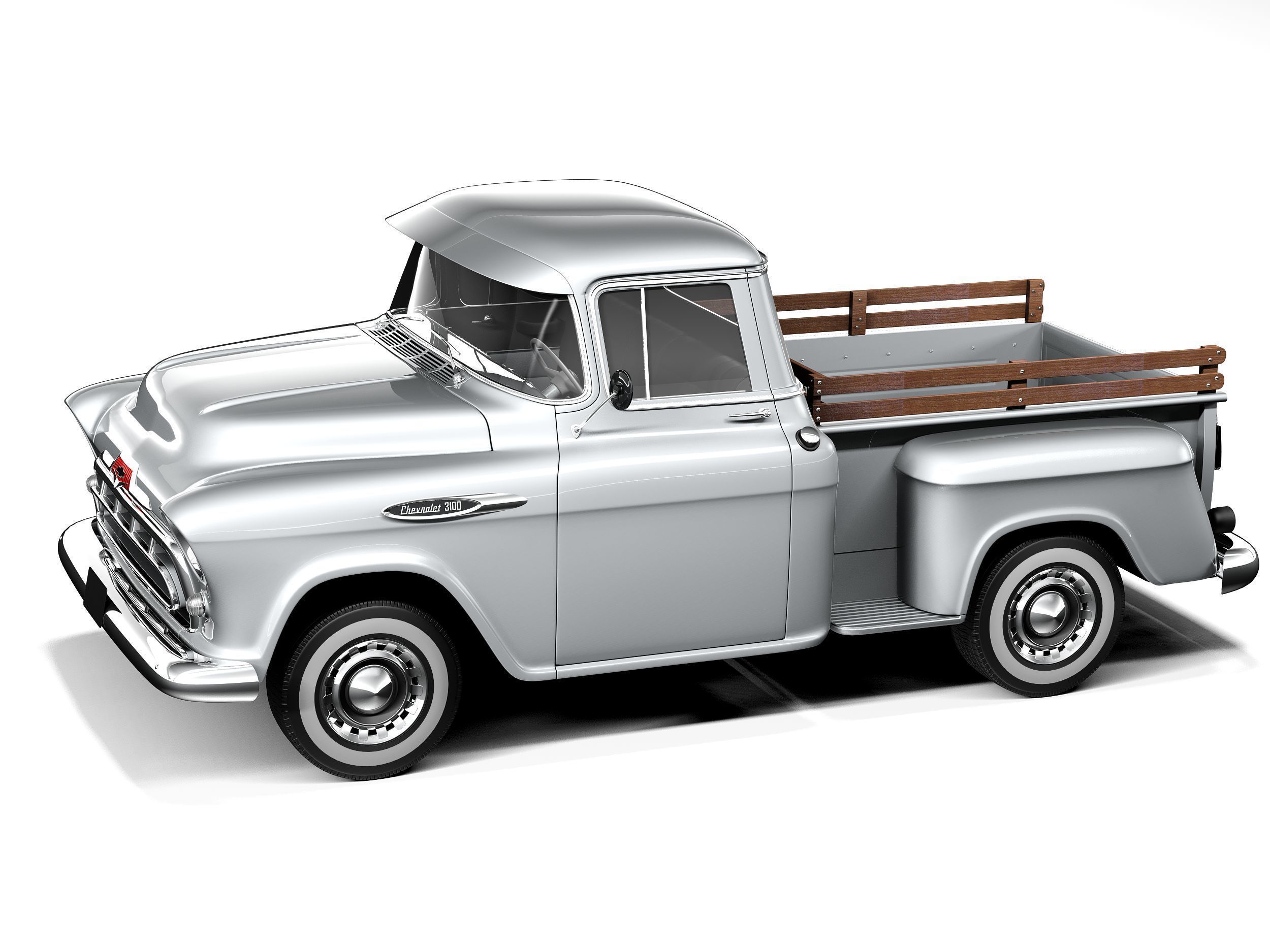 Chevrolet pickup 1957 3D model_11