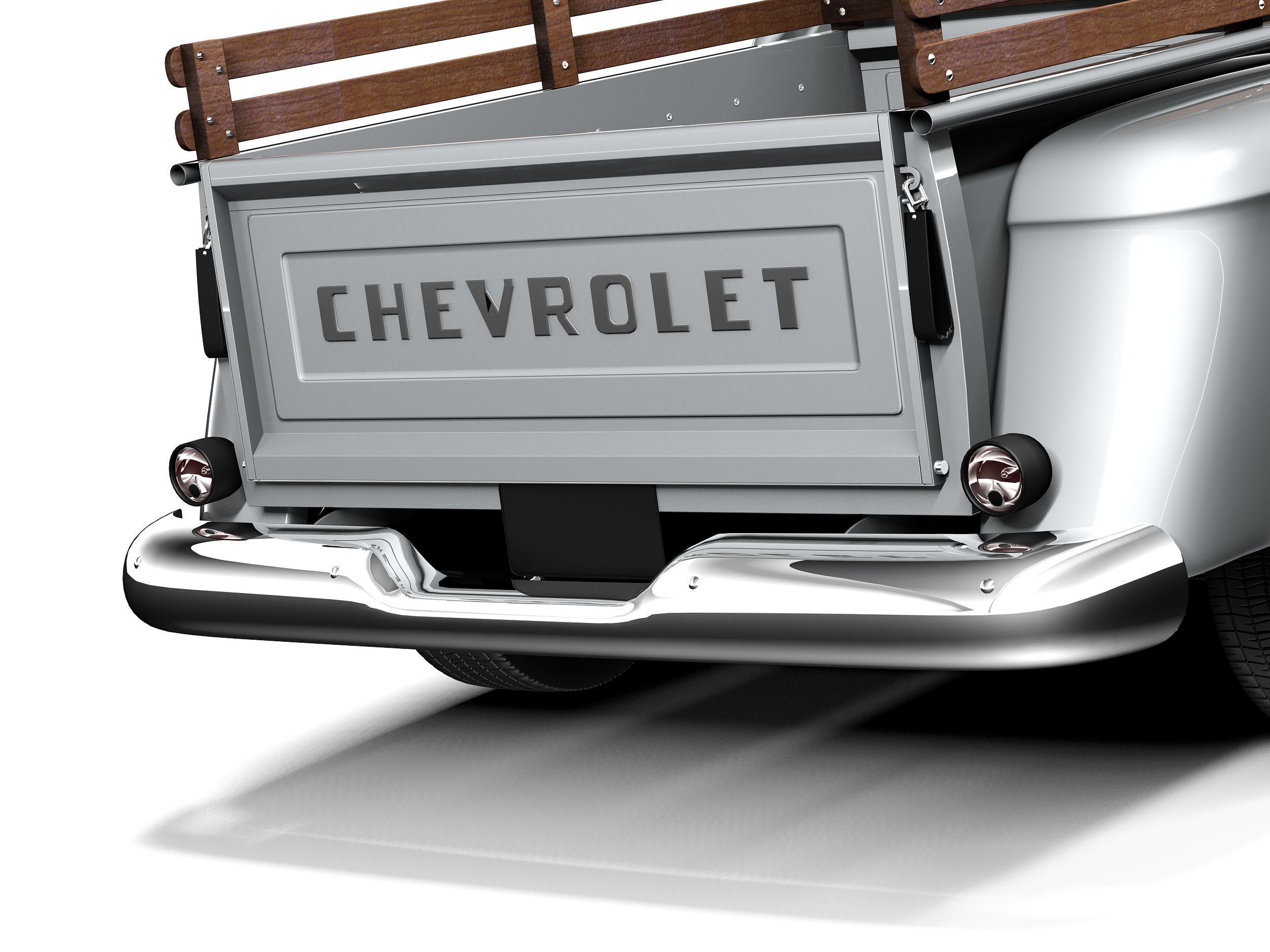 Chevrolet pickup 1957 3D model_3